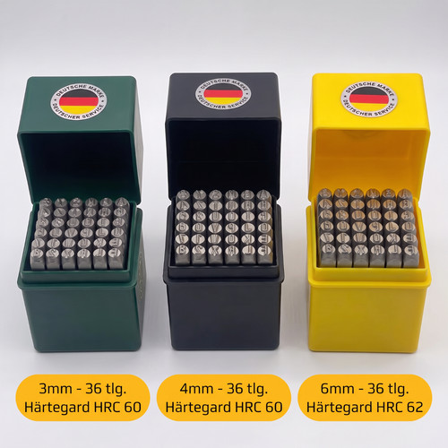 Schlagbuchstaben set 36tlg - set, hrc