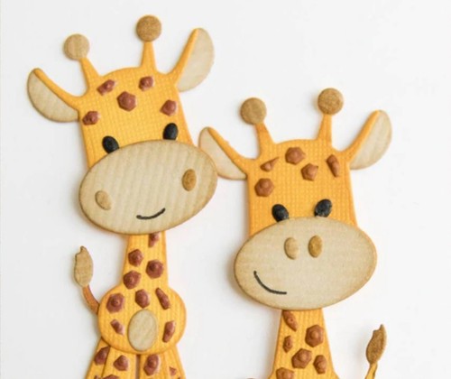 Prägeschablone giraffe - prägeschablone,