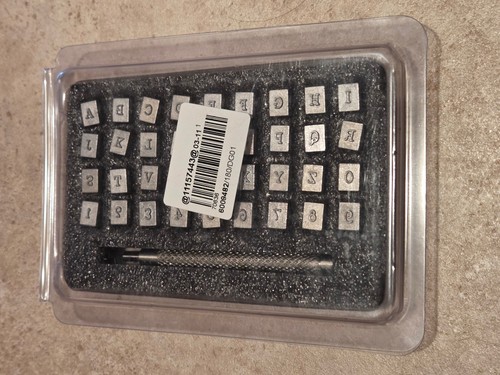 Leder prägung buchstaben abc - leder,
